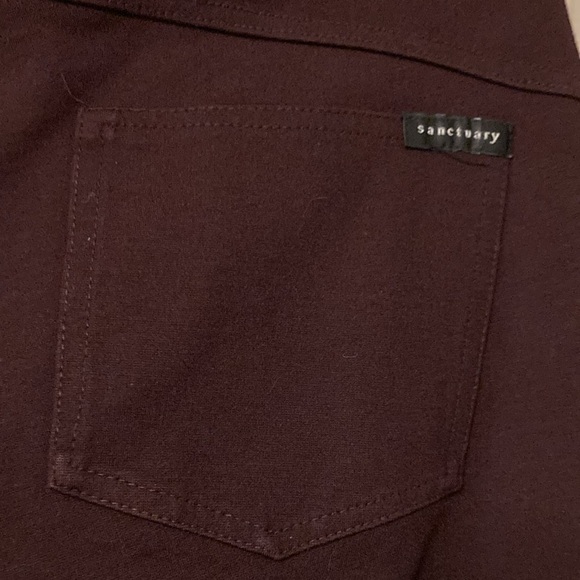 Sanctuary, burgundy, leggings size small - Picture 3 of 4